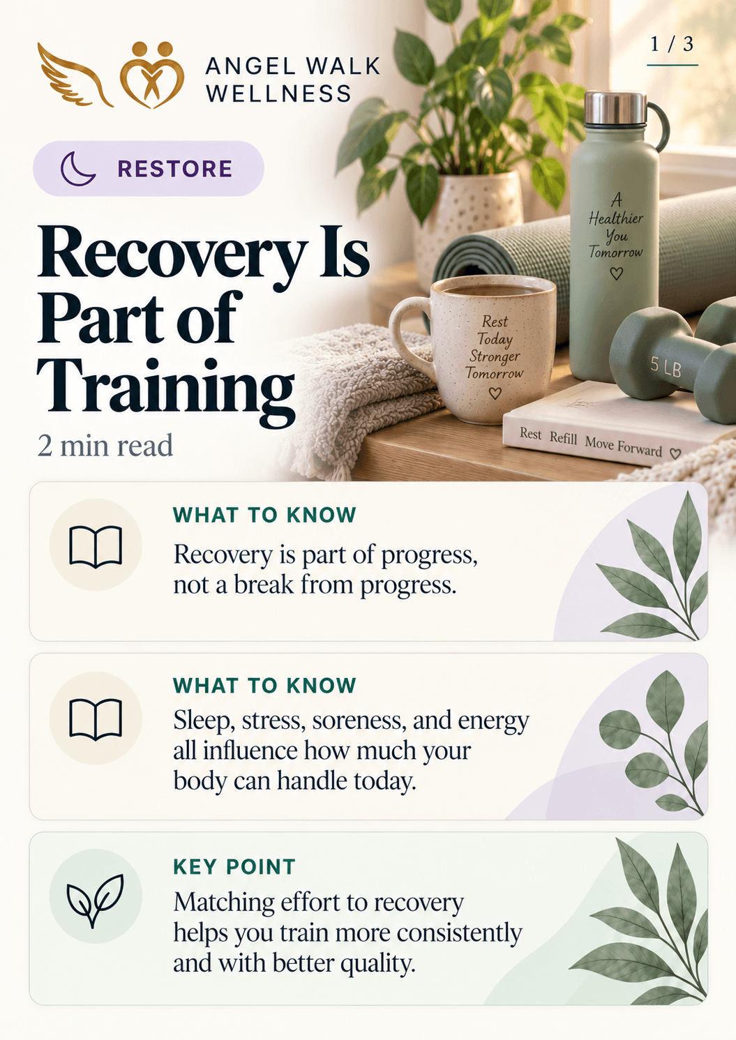 Recovery Is Part of Training