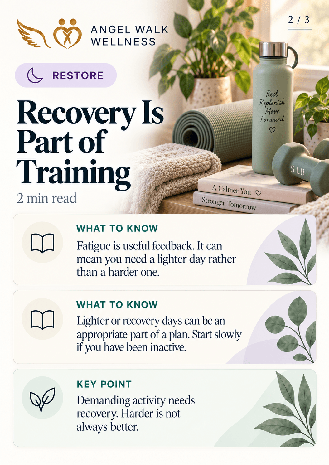 Recovery Is Part of Training