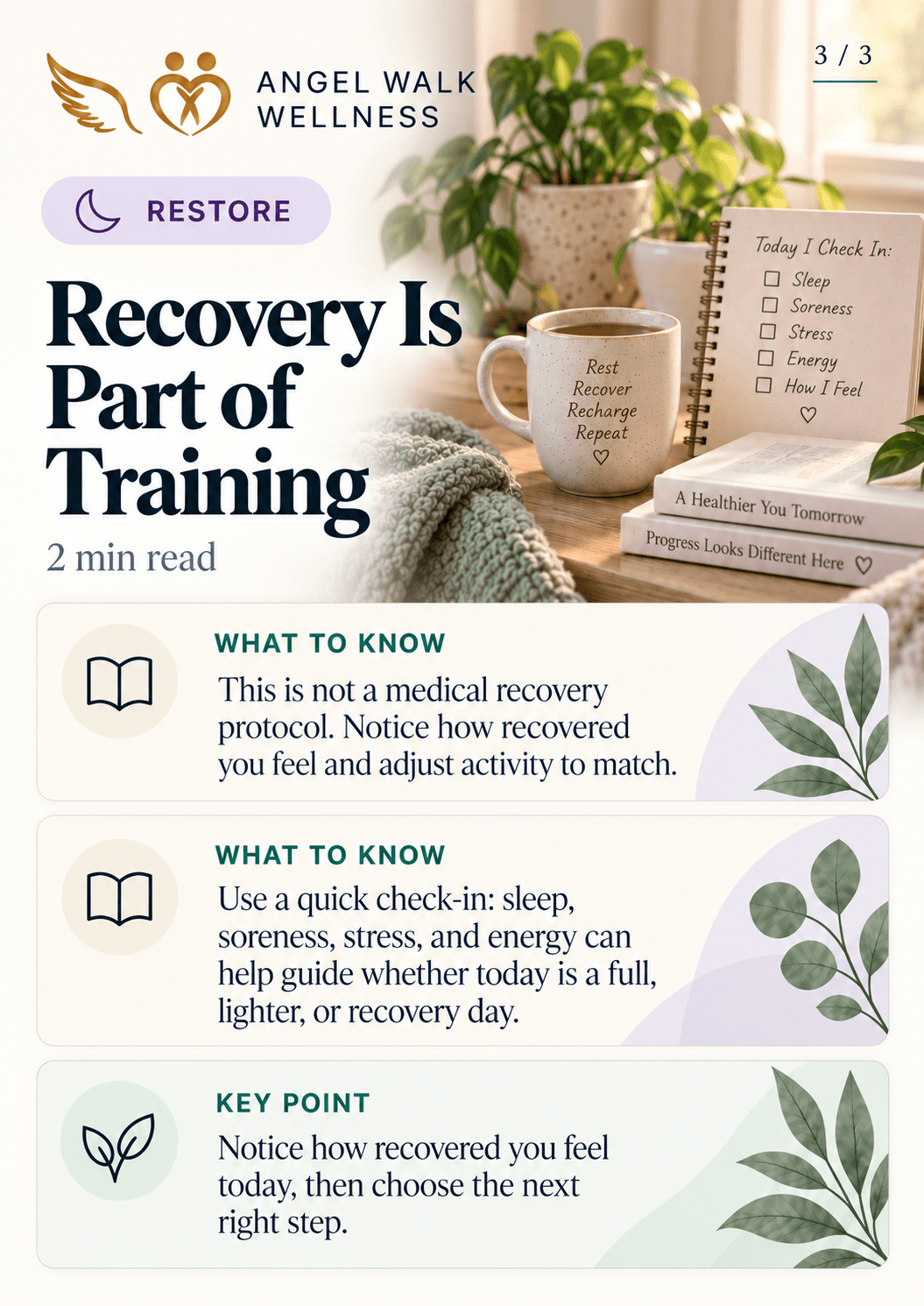 Recovery Is Part of Training
