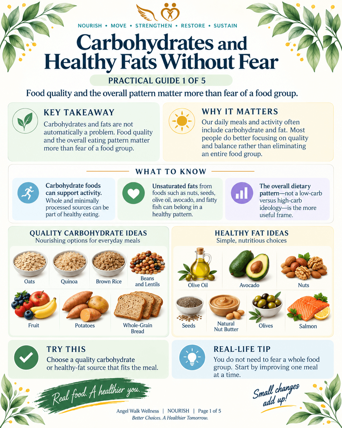 Carbohydrates and Healthy Fats Without Fear