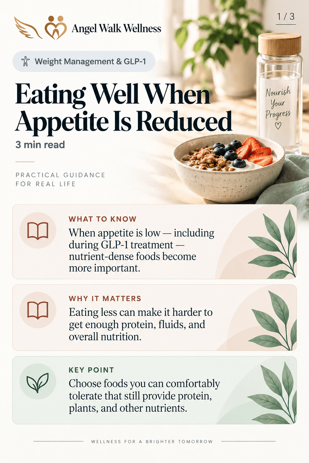 Eating Well When Appetite Is Reduced